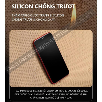 Thảm taplo xe Honda Civic 2016-2021 chống nóng, chất liệu nhung, da có chống trượt