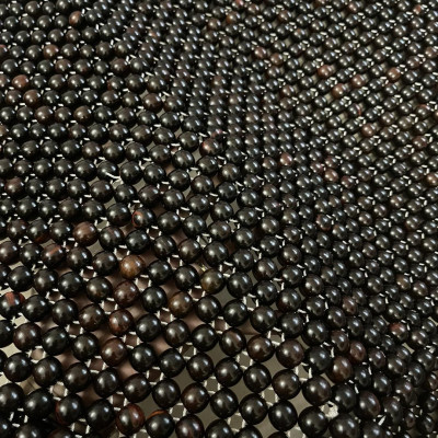 Chiếu Hạt Gỗ Mun Cao Cấp - Kích Thước 2,2mx2m hạt 1,2cm ( video , hình thật ) 