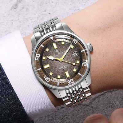 Đồng Hồ Nam Cadisen C8244M3 Chính Hãng Full Box Chống Nước Kính Chống Xước Dây Thép BH 2 Năm Máy Cơ