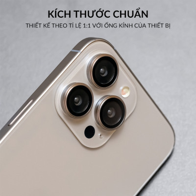 Bộ miếng dán kính cường lực bảo vệ Camera cho iPhone 16 / 16 Plus / 16 Pro / 16 Pro Max hiệu HOTCASE Kuzoom Lens mang lại khả năng chụp hình sắc nét full HD (độ cứng 9H, tặng kèm khung tự dán) - Hàng nhập khẩu