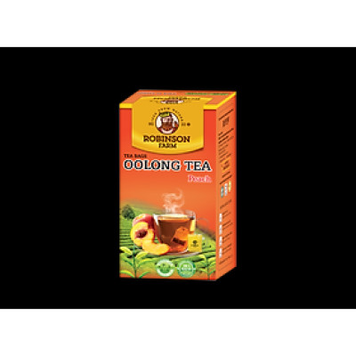 Trà Đào Túi Lọc Robinson Farm Ô long 40gr ( 20 túi x 2g ) Thơm vị trà, Đậm vị Đào 100%