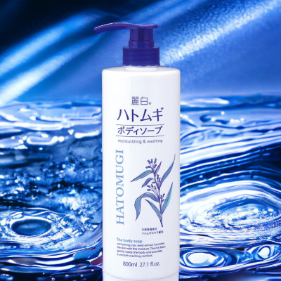 Sữa Tắm Trắng Sáng Da Từ Hạt Ý Dĩ Hatomugi (Chai 800 mL)