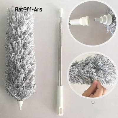 Cây quét trần nhà lau bụi cán dài đầu uốn cong, chổi quét trần nhà mạng nhện đa năng