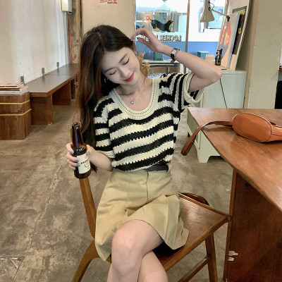 Áo len nữ mẫu mới hot trend, áo nữ ngắn tay kiểu dáng trẻ trung, phong cách