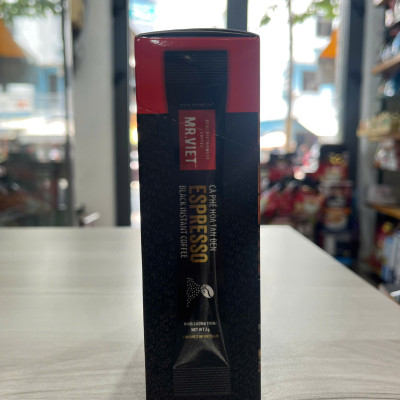 Cà phê Đen Hòa Tan Mr Viet Espresso 40g - Mr Viet Espresso Black Instant Coffee (20 gói x 2g)