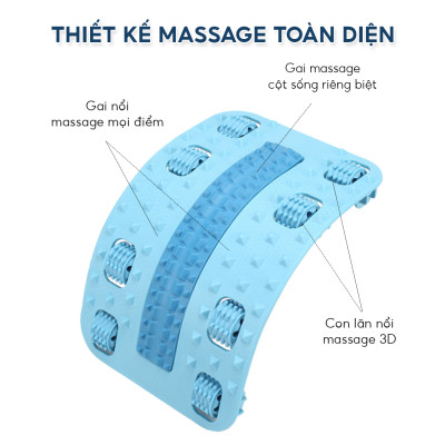 Khung nắn chỉnh cột sống lưng Ema loại cao cấp chịu tải 100kg - Giúp giảm đau mỏi, thư giãn cột sống vùng thắt lưng