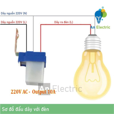 Công Tắc Cảm Biến Ánh Sáng 220V Siêu Nhạy Đèn Sáng Tự Động: - Hiệu Quả Cho Mọi Điều Kiện Ánh Sáng