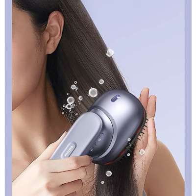 Lược Điện Massage Da Đầu PHILIPS PPM1511-massage giảm căng thẳng và kích thích tuần hoàn máu,tinh dầu dưỡng ẩm chăm sóc tóc - Hàng chính hãng