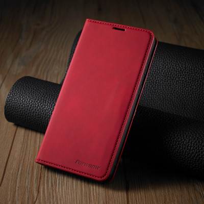 Bao da dạng ví dành cho SamSung Galaxy S20 FE có ngăn để thẻ, da thật chính hãng Forwenw - Hàng chính hãng