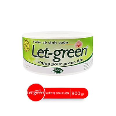 Giấy Vệ Sinh Cuộn 10*20cm LET-GREEN, 900gr/Cuộn