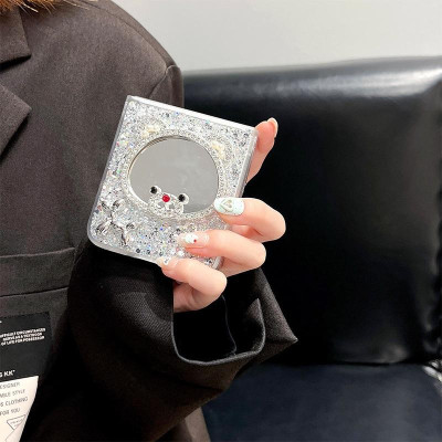 Ốp Lưng Cho Samsung Galaxy Z FLIp 7 / Z Flip 6 / Z Flip 5  Kim Tuyến Có Gương Soi - BUM STORE GALAXY CASE