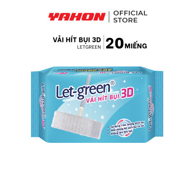 Combo Bao Khăn Giấy Hít Bụi LET-GREEN, 20 Miếng/Bao