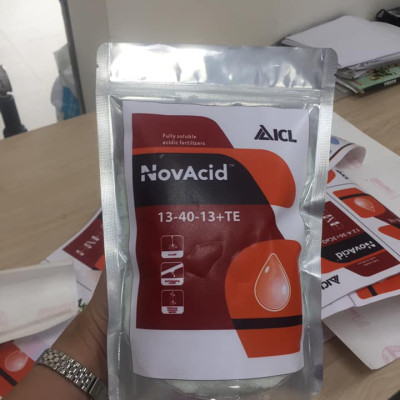  Phân bón hòa tan Isarel 13-40-13+Te không bị lắng cặn trong nước dùng qua hệ thống tưới nhỏ giọt hay tưới phun sương giúp xử lý ra hoa đồng loạt, kích thích ra hoa cho cây