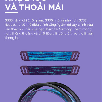 Tai Nghe Gaming Có Dây Logitech G335 - Hàng Chính Hãng