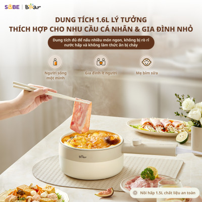 Nồi nấu điện đa năng Bear MC-4H16F Hàng chính hãng