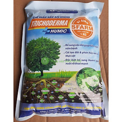 Chế phẩm Nấm đối kháng Trichoderma Plus Humic 1kg - Vi Sinh SFarm Đặng Gia Trang