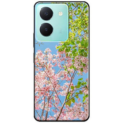 Ốp lưng cho Vivo Y03 - Y03T - Y18 - Y18S - Y18T - Y27 5G - Y28 4G - Y36 - Đào Hồng Xanh - Hàng Chính Hãng