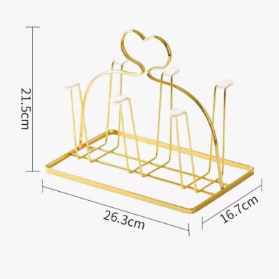 GIÁ ÚP  LY CỐC HÌNH TIM MÀU VÀNG SANG TRỌNG 