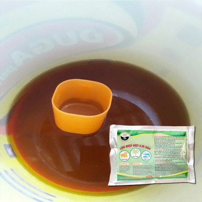 Combo 1 gói Chế phẩm EM gốc và 1kg Nấm đối kháng Trichoderma TRIBAC. Ủ phân cá, rác bã hữu cơ hoai mục nhanh không mùi hôi. Ngăn chặn nấm bệnh gây thối rễ vàng lá