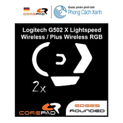 Feet chuột PTFE Corepad Skatez dành cho Logitech G502 LightSpeed Wireless - 2 Bộ - Hàng Chính Hãng