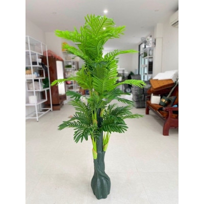 Cây dừa giả cảnh - cao 170cm - Cây giả, hoa lụa Decor trang trí nhà cửa