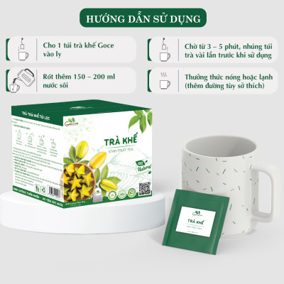 Trà trái khế túi lọc Goce - Tốt cho tiêu hóa và làn da