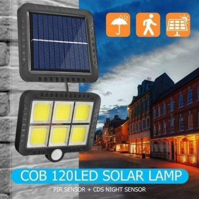 Đèn Năng Lượng Mặt Trời COB 6 Led Kèm Giá Đỡ Và Remote Điều Khiển