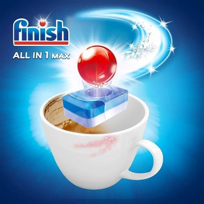 Viên rửa bát Finish All In 1 Max 100 Viên- Ba Lan ( Viên cao cấp 10 chức năng)