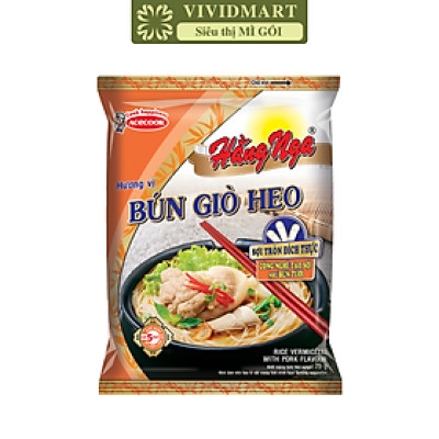 ACECOOK - Bún giò heo Hằng Nga, Hằng Nga Bún giò heo, Bún Hằng Nga hương vị Bún giò heo, Bún Acecook (75g/gói)