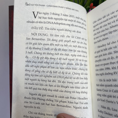 HỒ SƠ TỘ.I PHẠM – GIÁ.M ĐỊNH PHÁ.P Y BẰNG MÃ G.EN – Barbara Rae - Venter – Đàm Oanh dịch – 1980Books