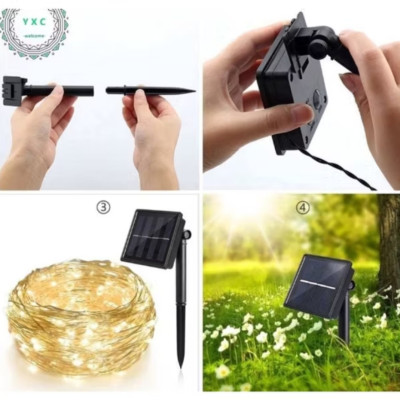 1 ĐÈN LED TRANG TRÍ NĂNG LƯỢNG MẶT TRỜI NHẤP NHÁY NHIỀU MÀU SẮC CỰC ĐẸP 