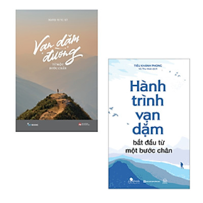 Combo 2 Cuốn Tạo Động Lực Thúc Đẩy Bản Thân Hay- Vạn Dặm Đường Từ Một Bước Chân+ Hành Trình Vạn Dặm Bắt Đầu Từ Một Bước Chân