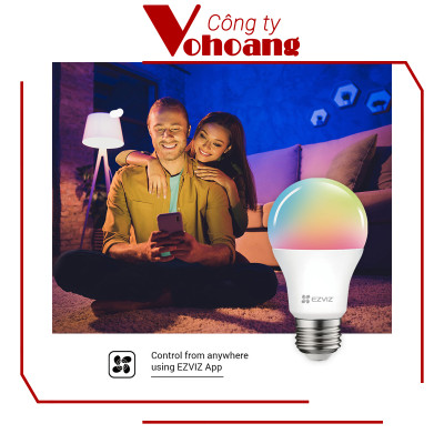 Bóng Đèn Thông Minh Ezviz LB1-Color (đèn màu) kết nối WiFi điều chỉnh độ sáng qua App - Hàng Chính Hãng