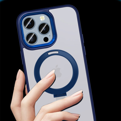 Ốp Lưng Trong Suốt Mipow Ring Holder iPhone 15 Pro/Pro Max Hàng Chính Hãng