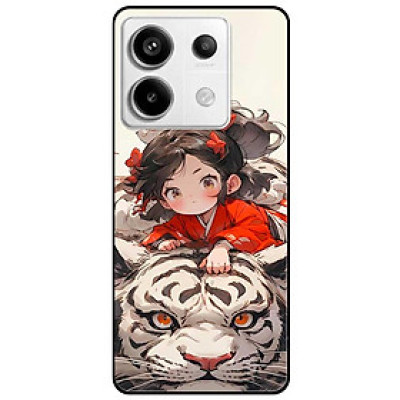 Ốp lưng cho Realme 9i - 10 - C20 - C67 - C65 4G - C11 2021 - Poco X6 5G - Cô Bé Và Hổ Trắng - Hàng Chính Hãng
