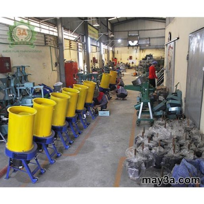Máy băm rơm, xơ dừa, cỏ voi kiểu ống tròn 3A4Kw 380V M2 - Máy băm nghiền phụ phẩm đa năng