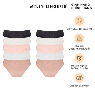 Combo 10 Quần Lót Nữ Modal Phối Ren Trước Remix - Giao Màu Ngẫu Nhiên FCM04