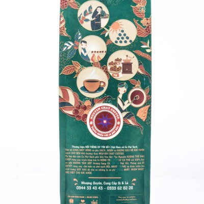 Cà phê xay nguyên chất HẢO HẠNG 2 Premium Coffee No. 2 phong cách Ý hương vị đậm đà, thơm nồng, hậu vị ngọt - 250g