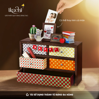 HỘP QUÀ XANH CÁ NHÂN HÓA TỦ TRI ÂN - Hộp quà tặng cao cấp cho cha mẹ, bạn bè nhân dịp kỷ niệm, sinh nhật