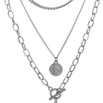 Dây chuyền vòng cổ mix đồng xu hướng thời trang mới