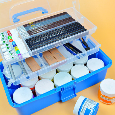 HỘP ĐỰNG DỤNG CỤ LÀM ĐẸP LÀM NAIL BEAUTY DI ĐỘNG CAO CẤP ĐA NĂNG 3 TẦNG