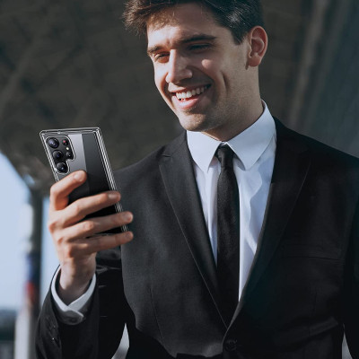 Ốp lưng chống sốc trong suốt cho Samsung Galaxy S23 / Galaxy S23+ / Galaxy S23 Plus / S23 Ultra Likgus Crashproof giúp chống chịu mọi va đập- Hàng nhập khẩu