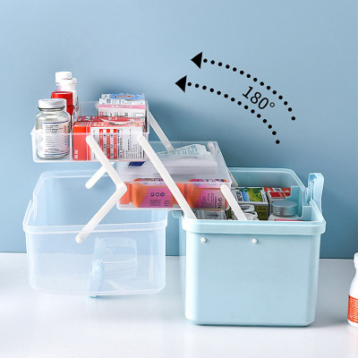 Tủ thuốc gia đình 3 ngăn dựng lọ móng chân mỹ phẩm đa năng