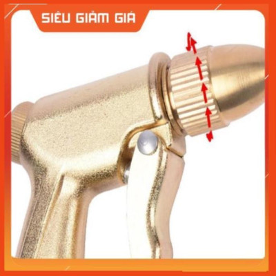 Bộ dây vòi xịt nước rửa xe, tưới cây . tăng áp 3 lần, loại 3m, 5m 206701-1Yđầu đồng, cút đồng, d.vàng