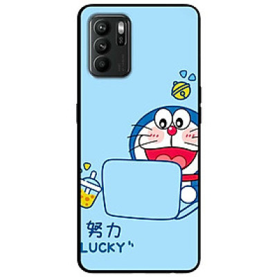 Ốp lưng cho Oppo A15 - A15s - Oppo A35 4G - A17 - A17K - Oppo A57 - A95 5G - Mèo Lucky - Hàng Chính Hãng