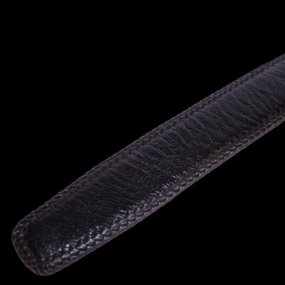 HC4459-63-67-71 - Thắt lưng nam da đà điểu Huy Hoàng đan viền 4P đầu kim màu đen, nâu đất, vàng bò, nâu đỏ