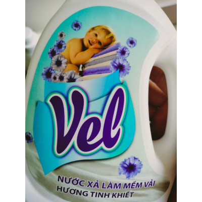 [Dành cho da nhạy cảm/ da em bé] 2 Chai Nước xả mềm vải VEL Tinh Khiết An toàn 800ml