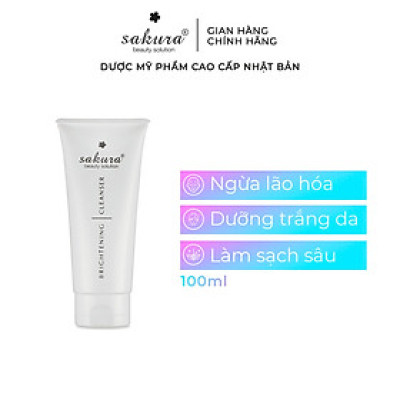 Sữa Rửa Mặt Trắng Da Sakura Brightening Cleanser (100ml)