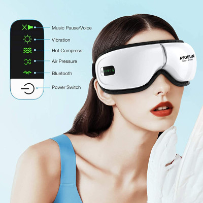 Máy Mát Xa Xông Hơi Cho Mắt aYosun Hàn Quốc Massage Tích Hợp Bluetooth Nghe Nhạc Thư Giãn