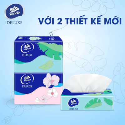 Combo 2 Lốc Khăn Giấy Gói Rút Tempo Hương Hoa Chuông Xanh (Lốc 4 Gói)